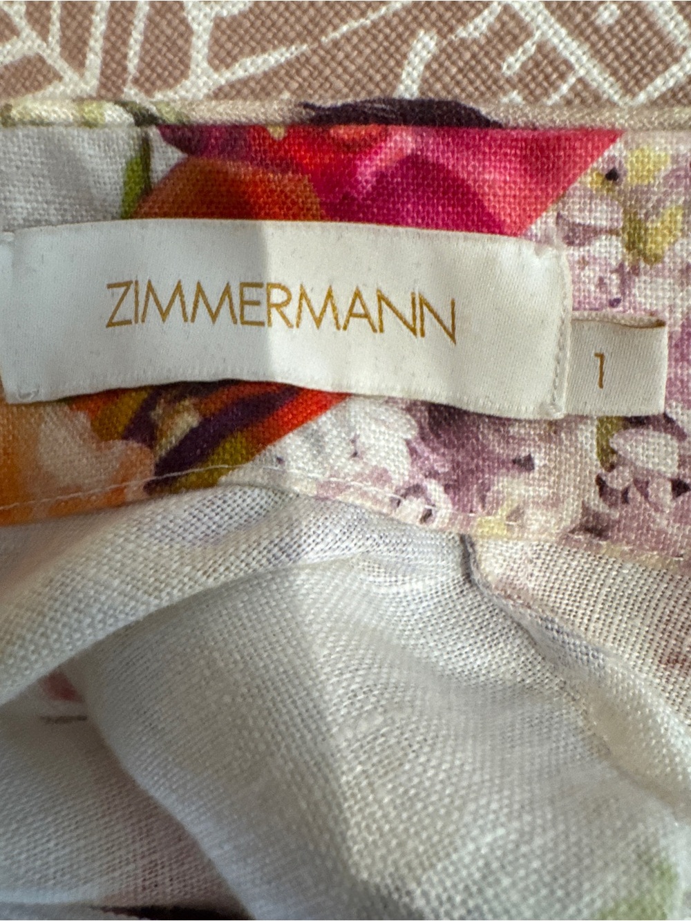 Zimmerman Prima Floral Mini Dress size 1 - Picture 8 of 9